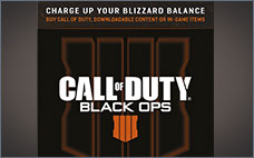 CARTE CALL OF DUTY: BLACK OPS 4